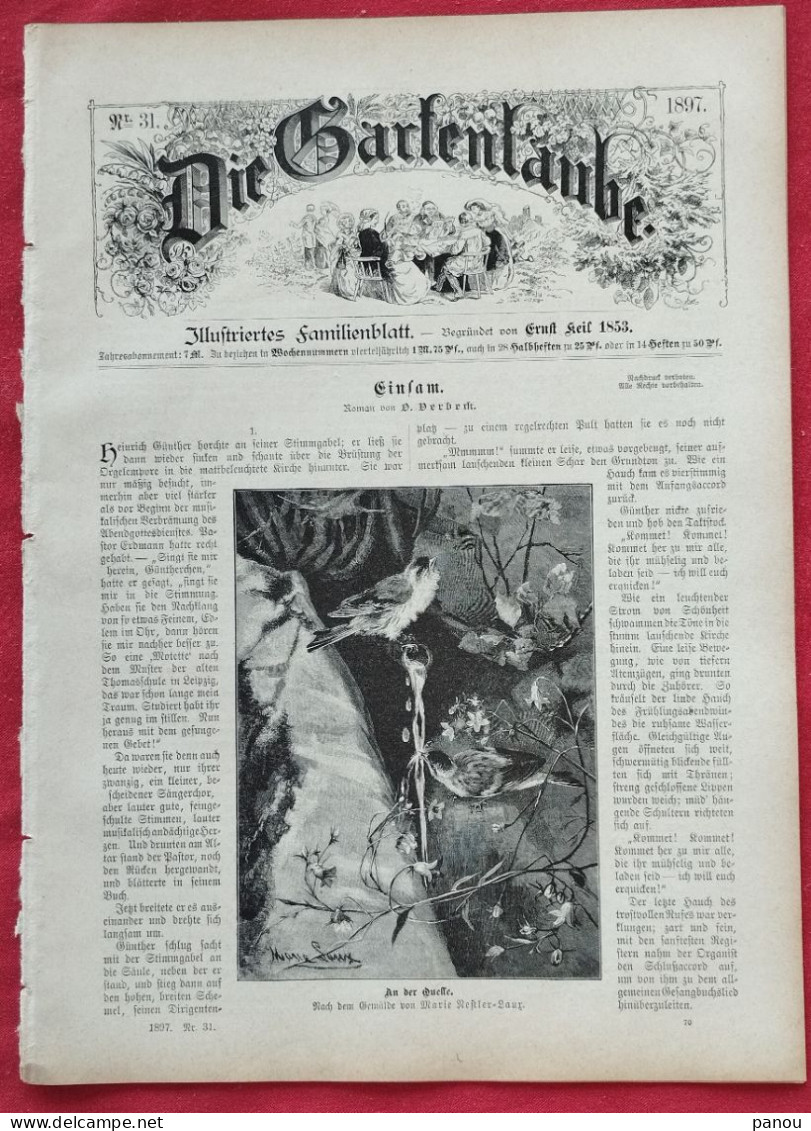 DIE GARTENLAUBE 1897 Nr 31 SCHILLER. NURNBERG. YOKOHAMA JAPAN - Otros & Sin Clasificación