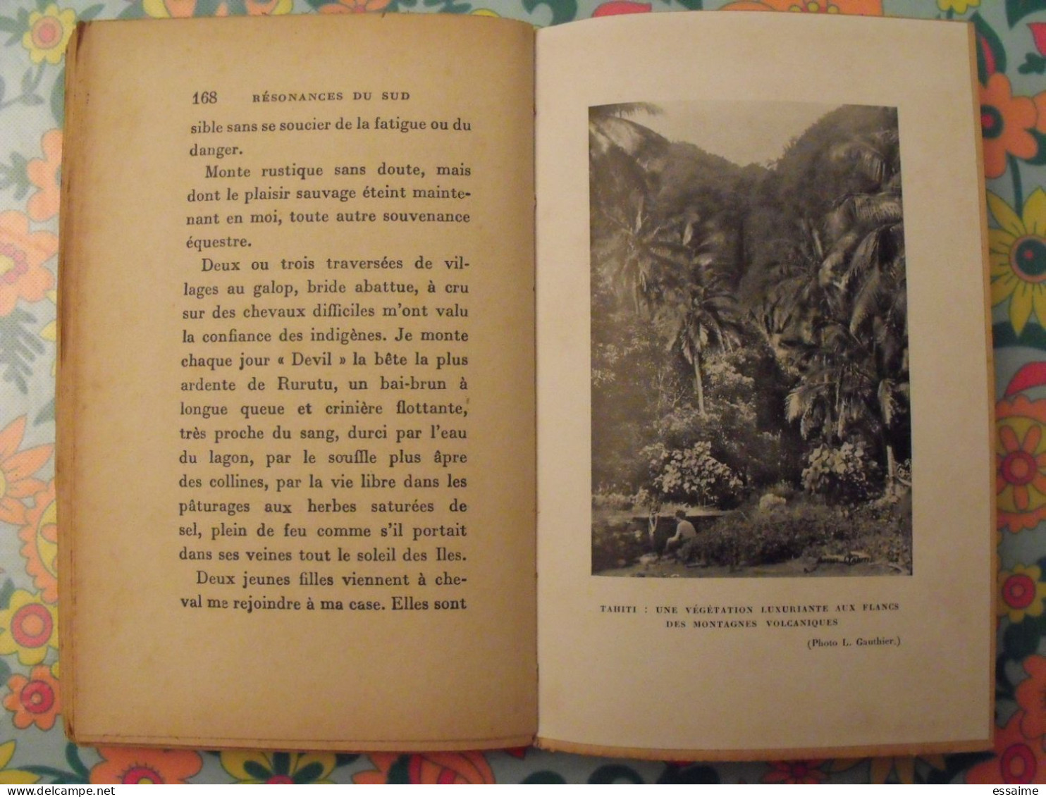 Résonances du sud. Guy de Larigaudie. Plon Paris 1947. 21 gravures et 2 cartes.