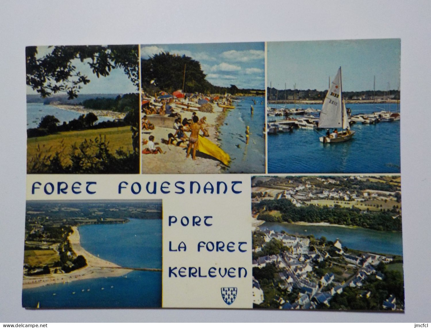 LA FORET-FOUESNANT    La Plage De Kerleven   Port La Foret Et Le Bourg De La Foret-Fouesnant - La Forêt-Fouesnant