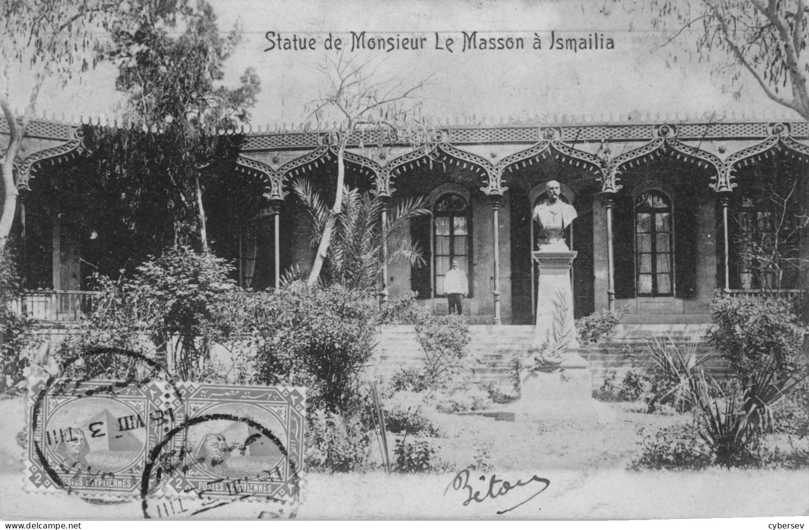 Statue De Monsieur Le Masson à Ismailia Datée 1903 - Ismaïlia