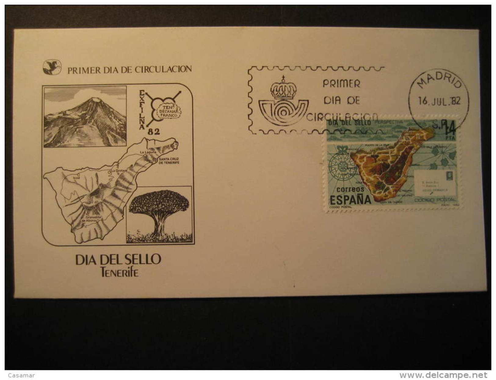 Tenerife Canarias 1982 Teide Volcano Volcan Tree Geology  Spain Cover - Vulcani