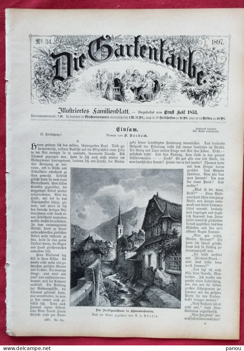 DIE GARTENLAUBE 1897 Nr 34. ARABER ARABS DESERT SAHARA WUSTE - Autres & Non Classés