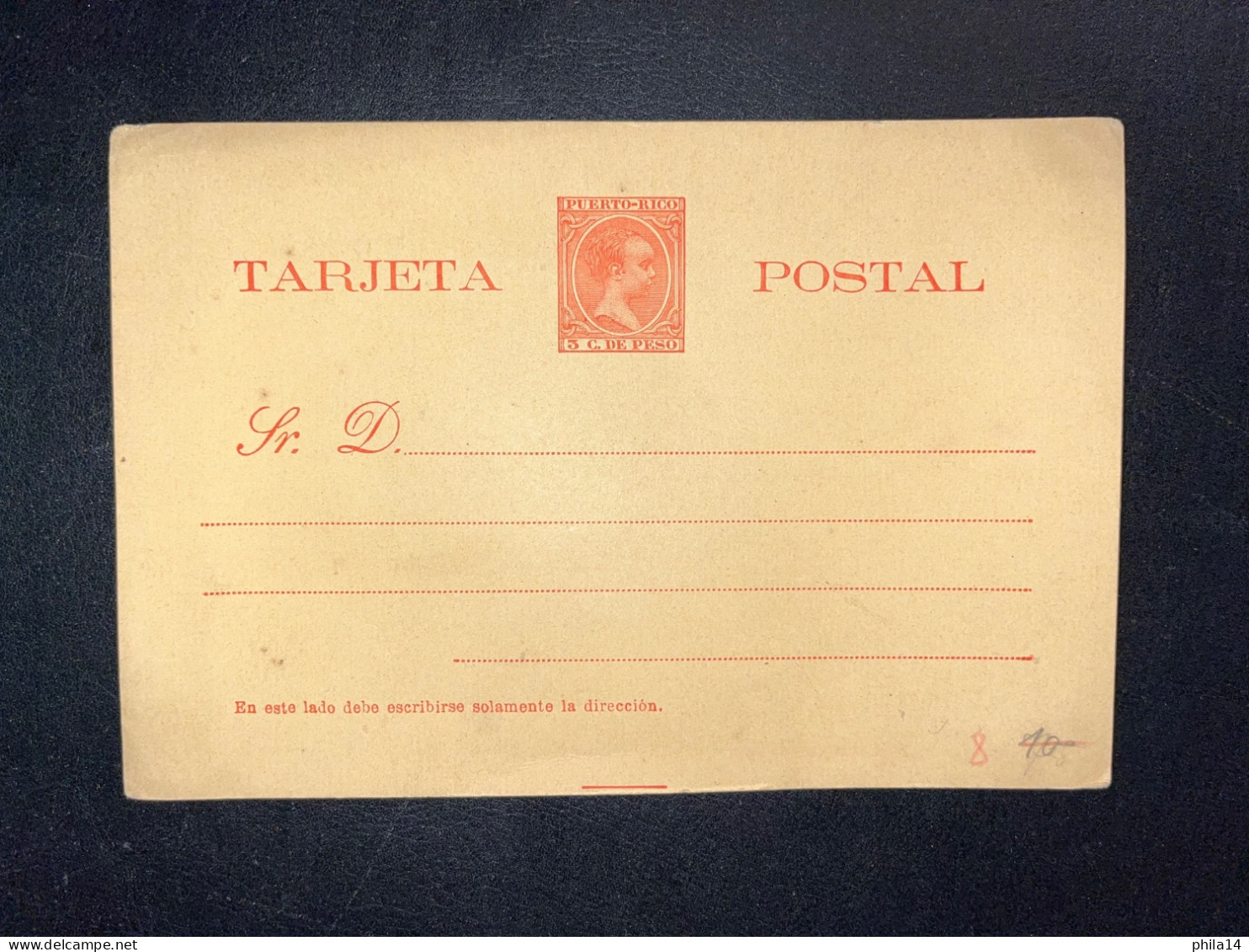 ENTIER POSTAL PUERTO RICO 5C. DE PESO / NEUF / TARJETA POSTAL - Porto Rico