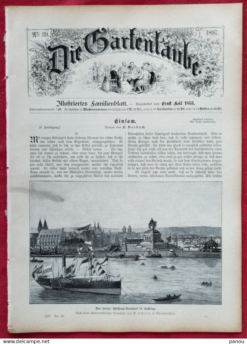 DIE GARTENLAUBE 1897 Nr 39 - Altri & Non Classificati