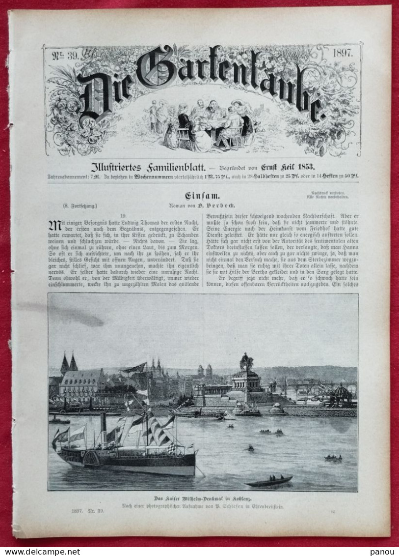 DIE GARTENLAUBE 1897 Nr 39 - Andere & Zonder Classificatie