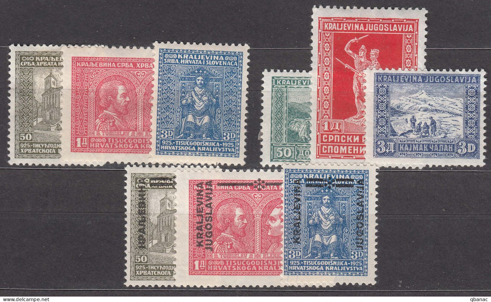 Yugoslavia Kingdom 1929,1931 - 3 Mint Hinged Sets - Ungebraucht