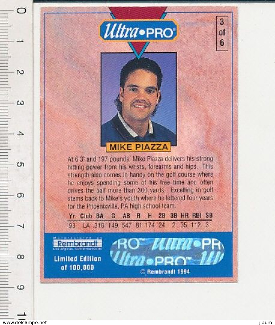 Image Baseball Ultra-Pro Mike Piazza 1993 Sport USA 169/5 - Sin Clasificación