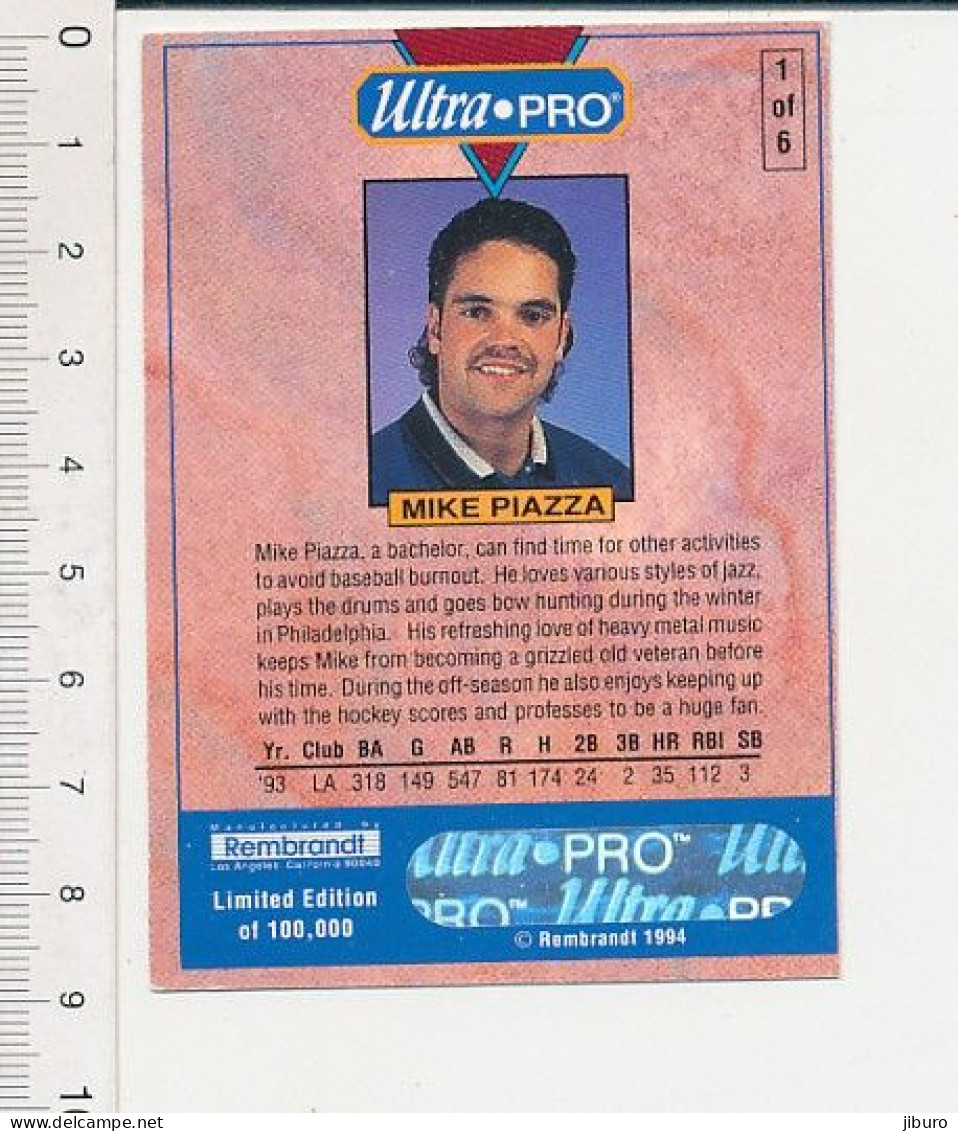Image Baseball Ultra-Pro Mike Piazza 1993 Sport USA Batte De Baseball 169/5 - Zonder Classificatie