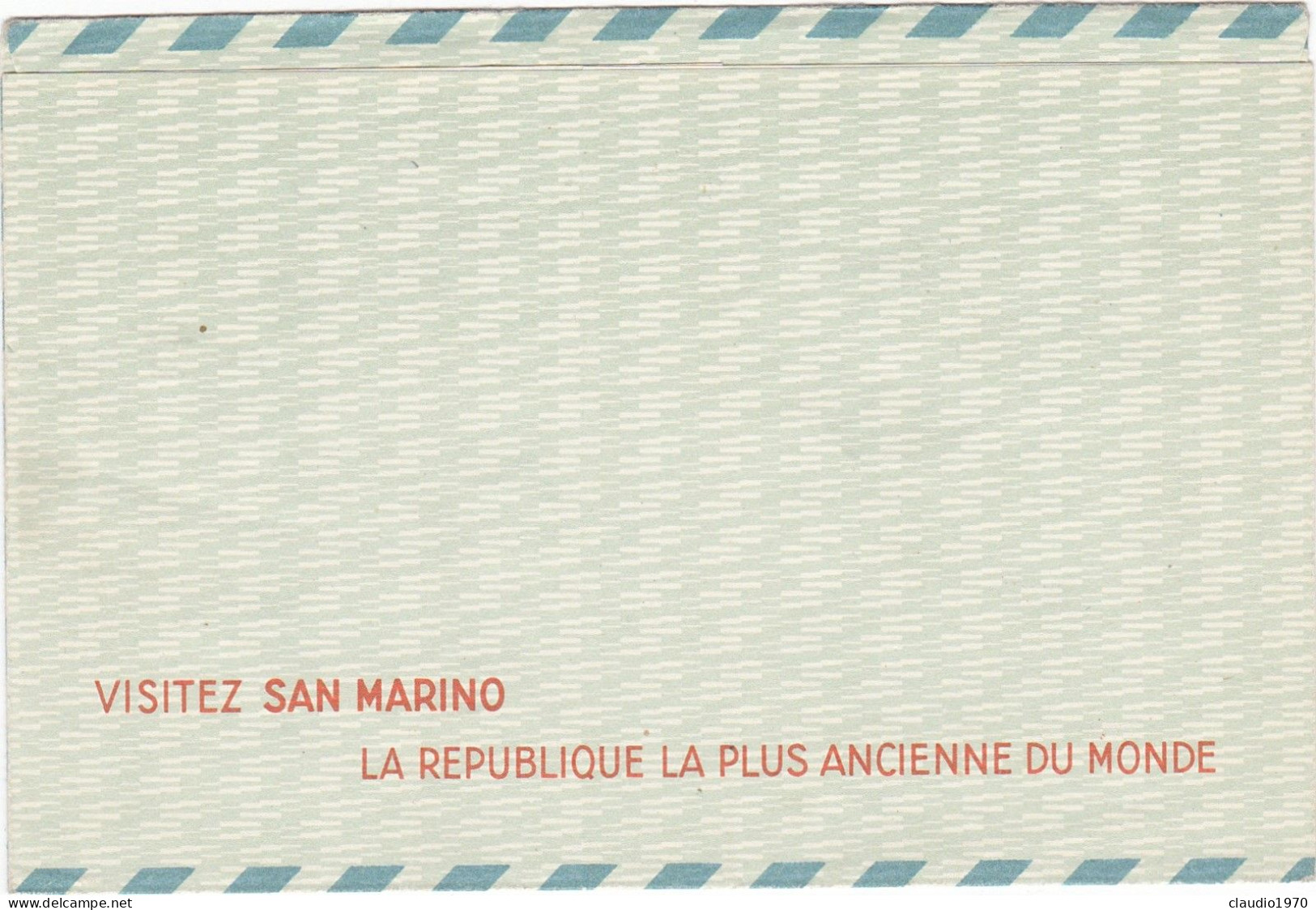 SAN MARINO - AEROGRAMMA - POSTA AEREA L.80/55 -1951 - Postal Stationery