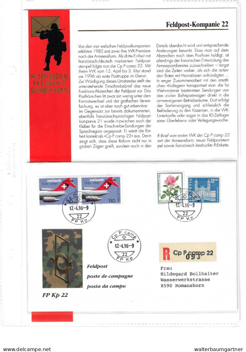 Collection De Timbres Postes Militaires Suisse - Sammlungen (im Alben)