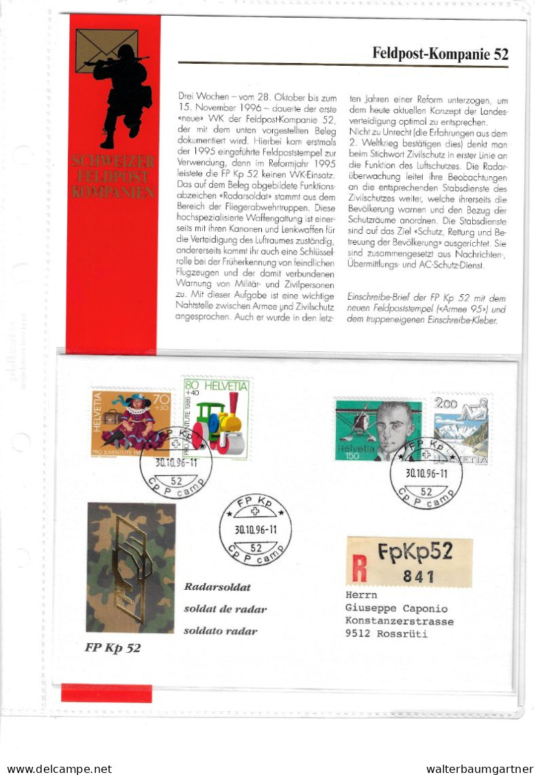 Collection de timbres postes militaires Suisse