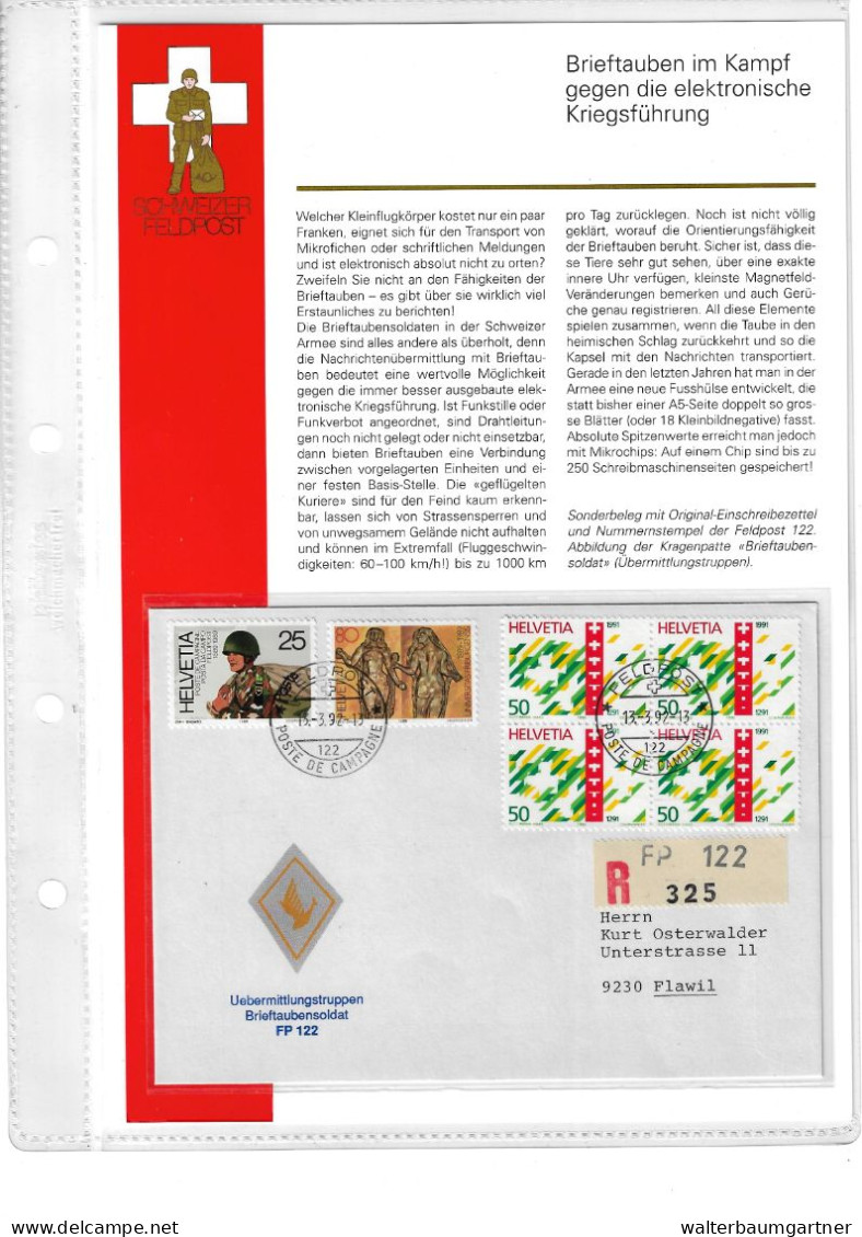 Collection de timbres postes militaires Suisse