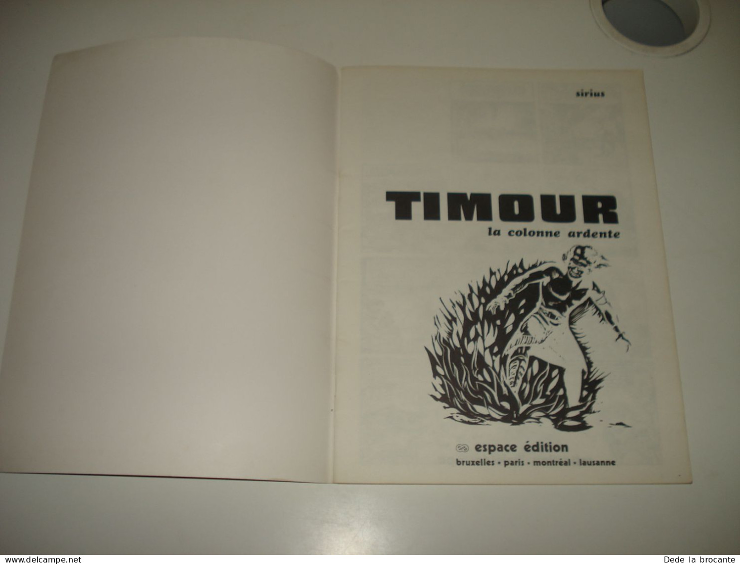 C53 (1) / Timour " La Colonne Ardente " Noir & Blanc - Sirius - Re De 1976 - TBE - Timour