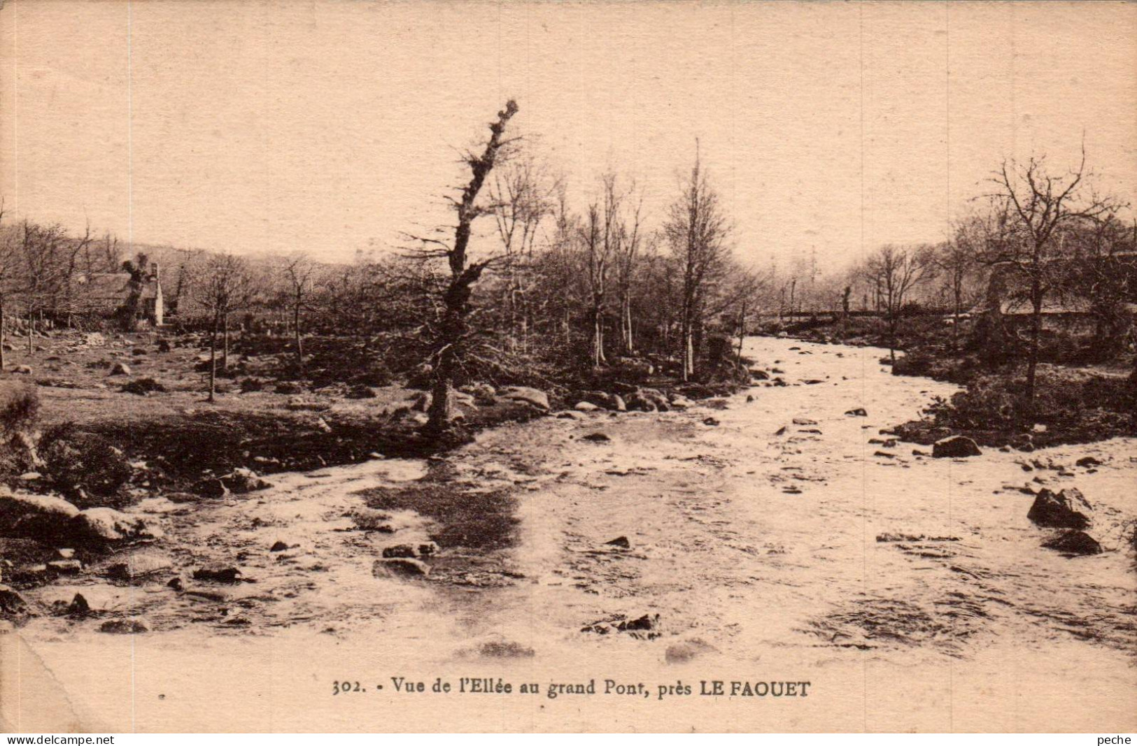 N°118491 -cpa Le Faouet -vue De L'Ellée Au Grand Pont- - Faouët