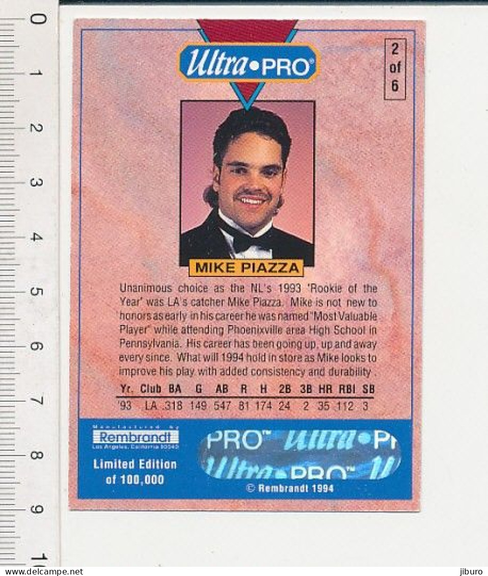 Image Baseball Ultra-Pro Mike Piazza 1993 Sport USA 169/5 - Sin Clasificación