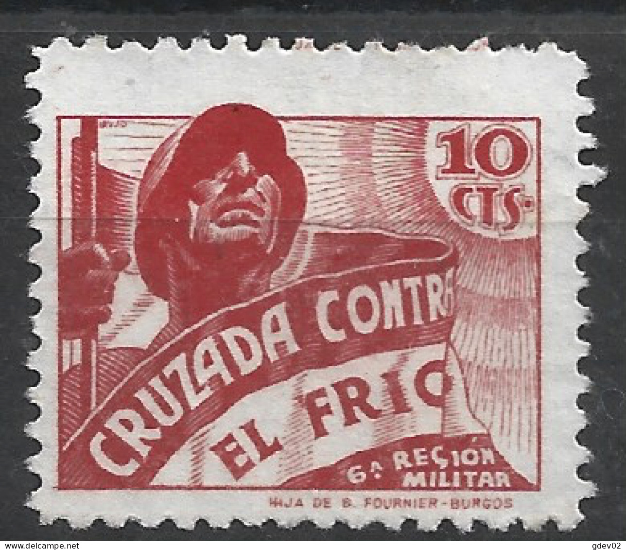 CCF22-LM42TBE.Spain.Espagne .BENEFICENCIA.CRUZADA CONTRA EL FRIO.1936.(Galvez 22**) SIN OMA .MUY BONITOS.RAROS - Wohlfahrtsmarken