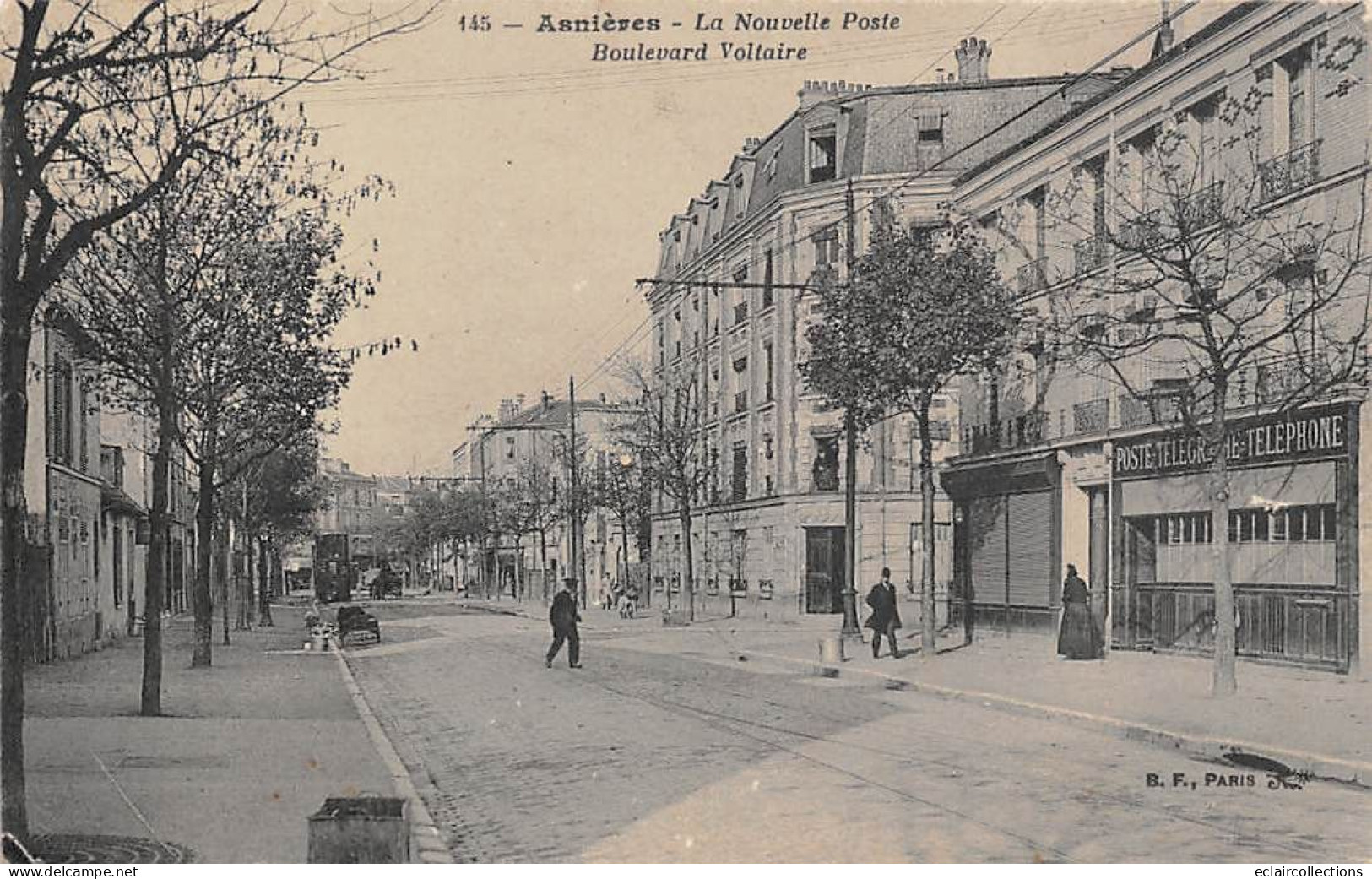 Asnières Sur Seine       92        Boulevard Voltaire.   La Nouvelle Poste   . N°145  (voir Scan) - Asnieres Sur Seine