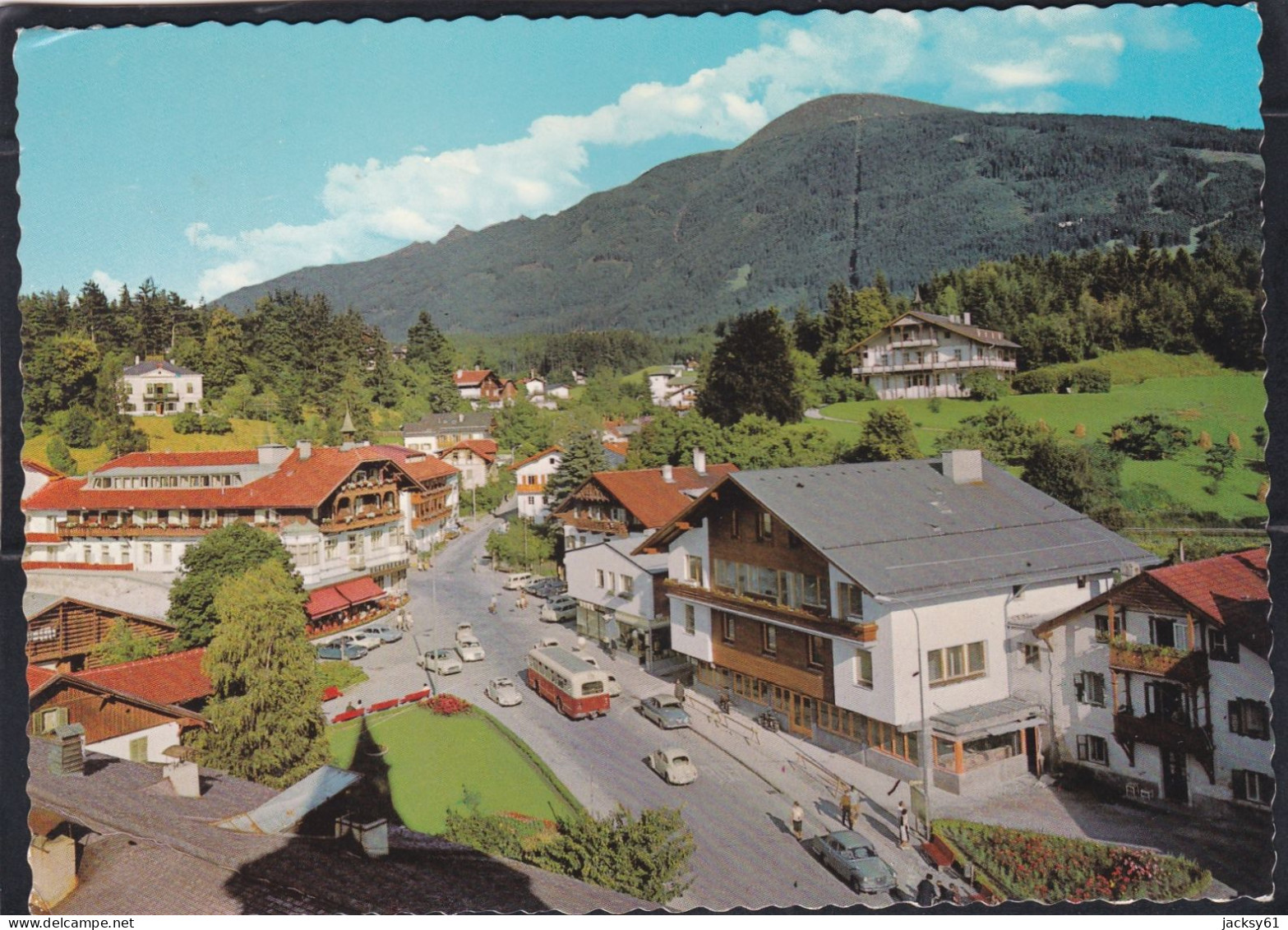 Igls, 900 M  - Blick Auf Dorfplatz Und Patscherkofel, 2247 M - Igls