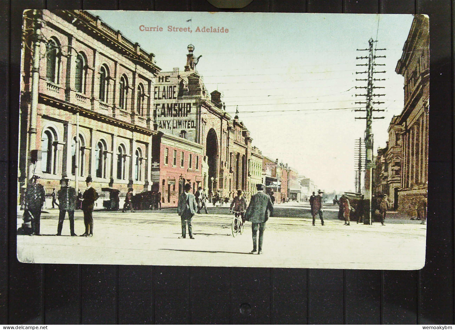 Australien: AK Von Adelaide  Hauptstadt Des Bundesstaates South Australia Mit Currie Street Um 1920 -ungebraucht - Adelaide