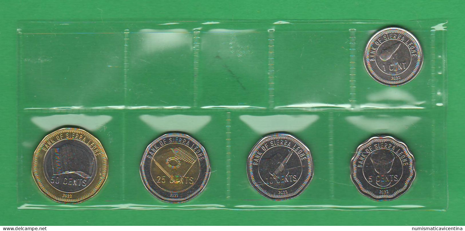 Sierra Leone Set 2022 X 5 Coins  UNC Africa States - Sierra Leone