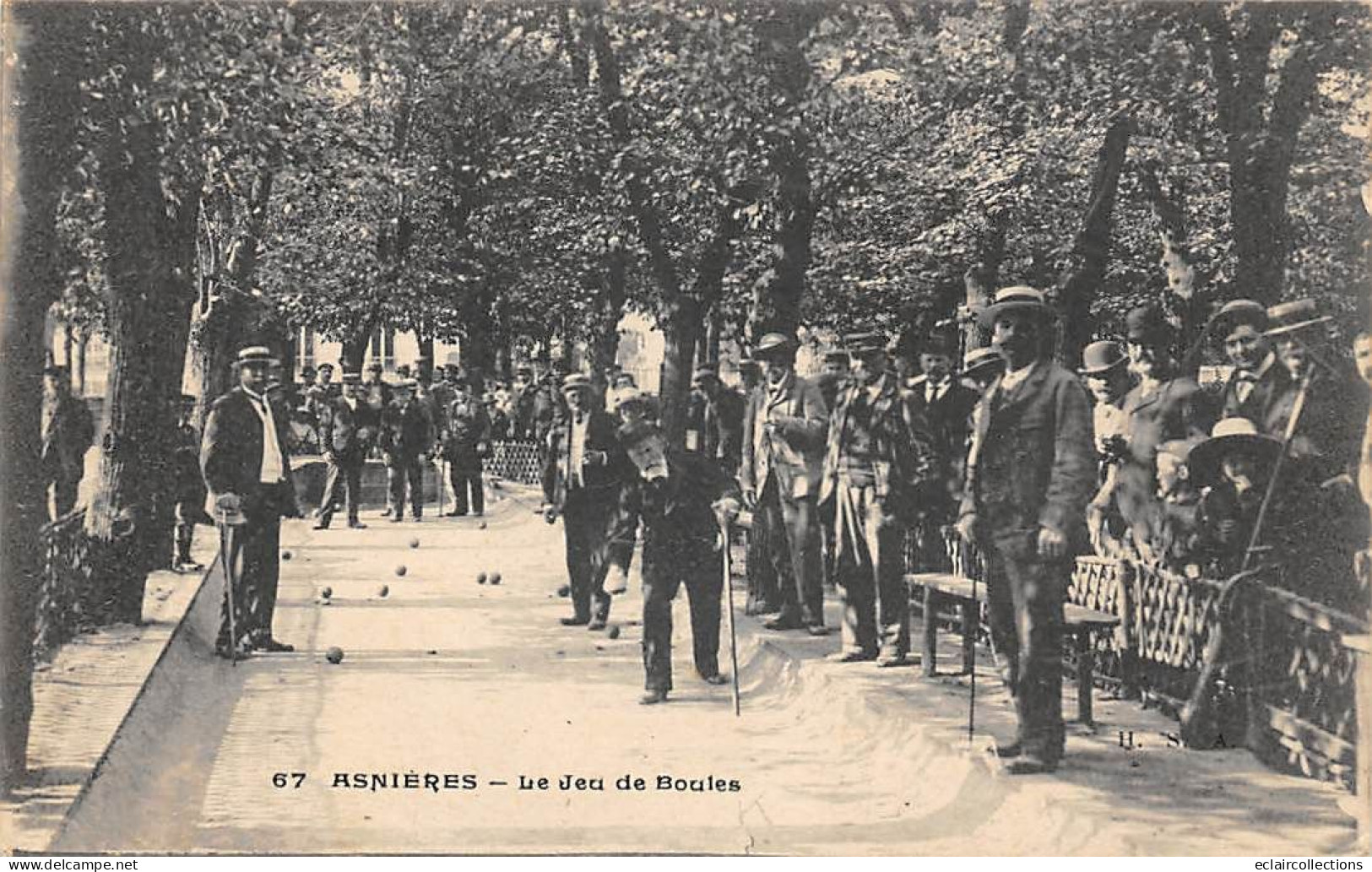 Asnières Sur Seine       92            Jeu De Boules     N° 67        (voir Scan) - Asnieres Sur Seine