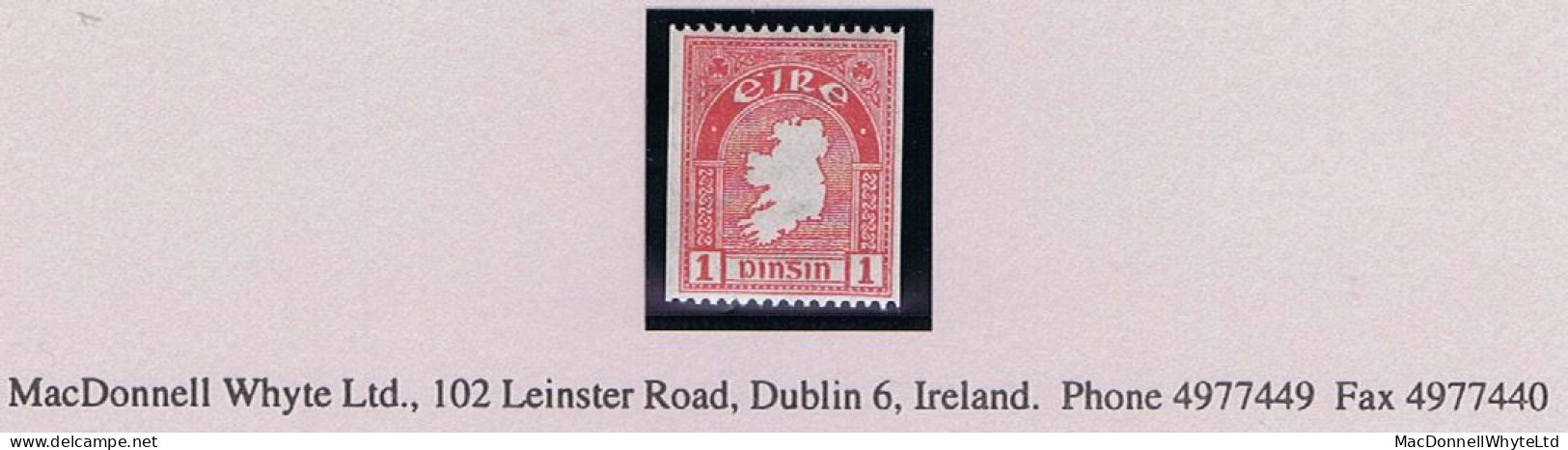 Ireland 1946 Coil 1d Perf 15 X Imperf, Watermark Inverted, Single Very Fresh Mint Unmounted Never Hinged - Unused Stamps