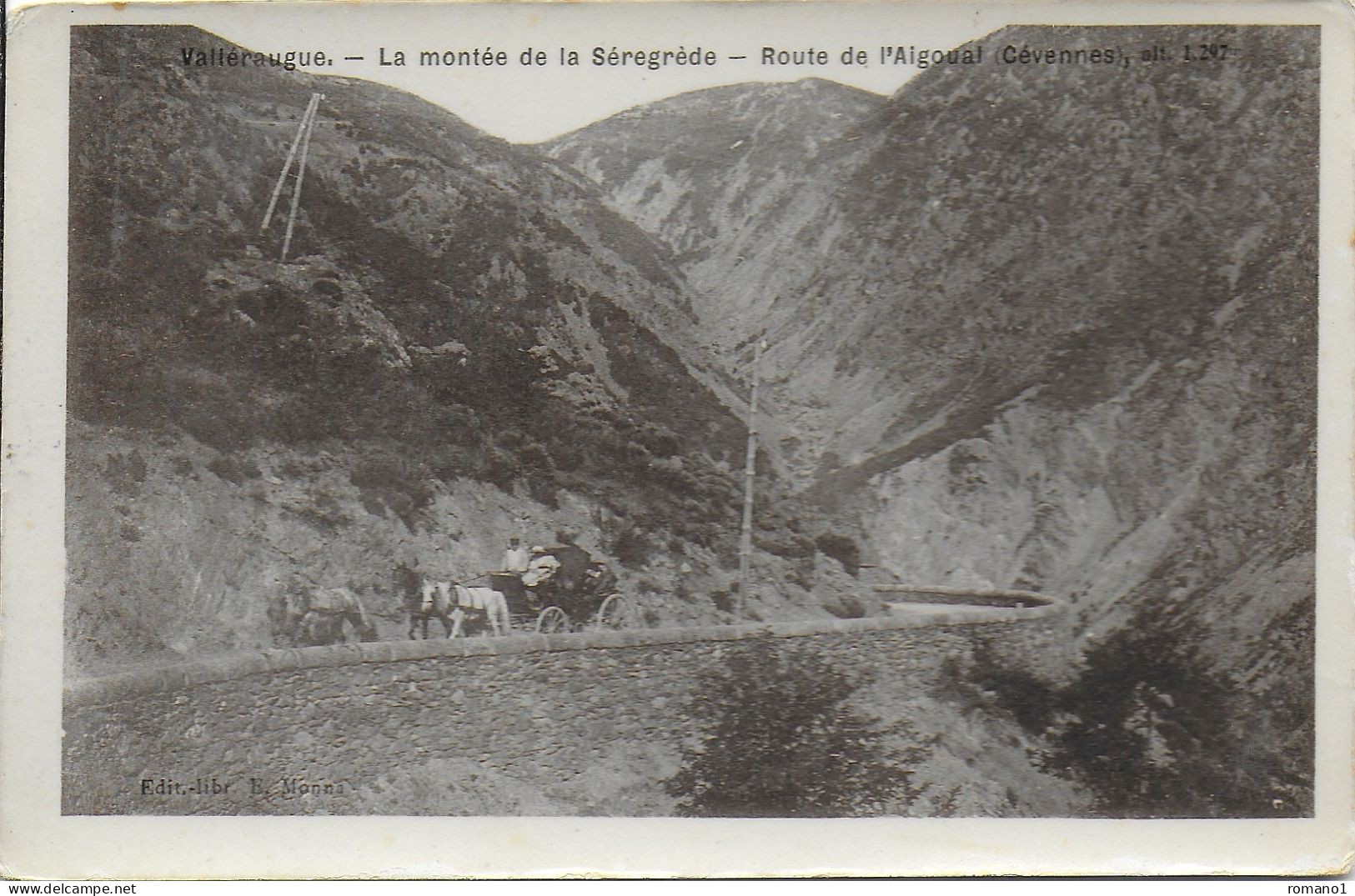 30)   VALLERAUGUE  -  La Montée De La Séregrède  - Route De L' Aigoual - Valleraugue