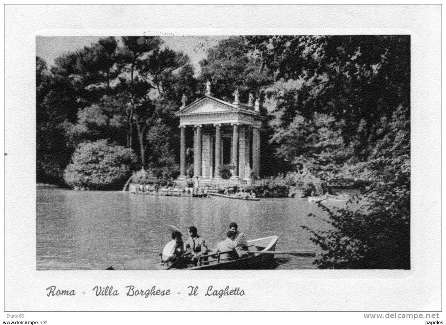 1959  CARTOLINA  ROMA - VILLA BORGHESE IL LAGHETTO - Parken & Tuinen