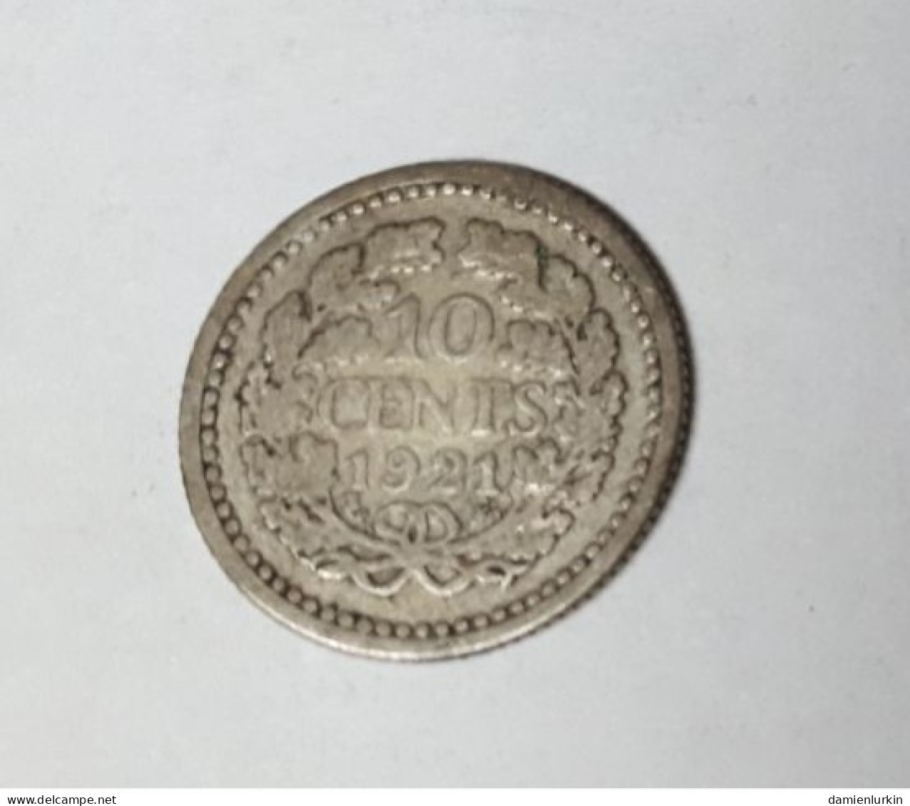 PAYS-BAS WILHELMINA 10 CENTS 1921 ZILVER/ARGENT/SILVER/SILBER/PLATA/ARGENTO ONLY 5.000.000 EX. COTES : 3€-15€-35€-80€ - 10 Cent