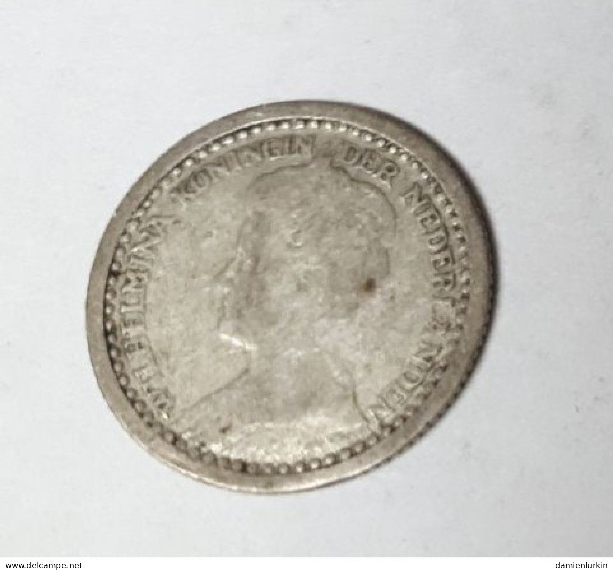 PAYS-BAS WILHELMINA 10 CENTS 1921 ZILVER/ARGENT/SILVER/SILBER/PLATA/ARGENTO ONLY 5.000.000 EX. COTES : 3€-15€-35€-80€ - 10 Cent