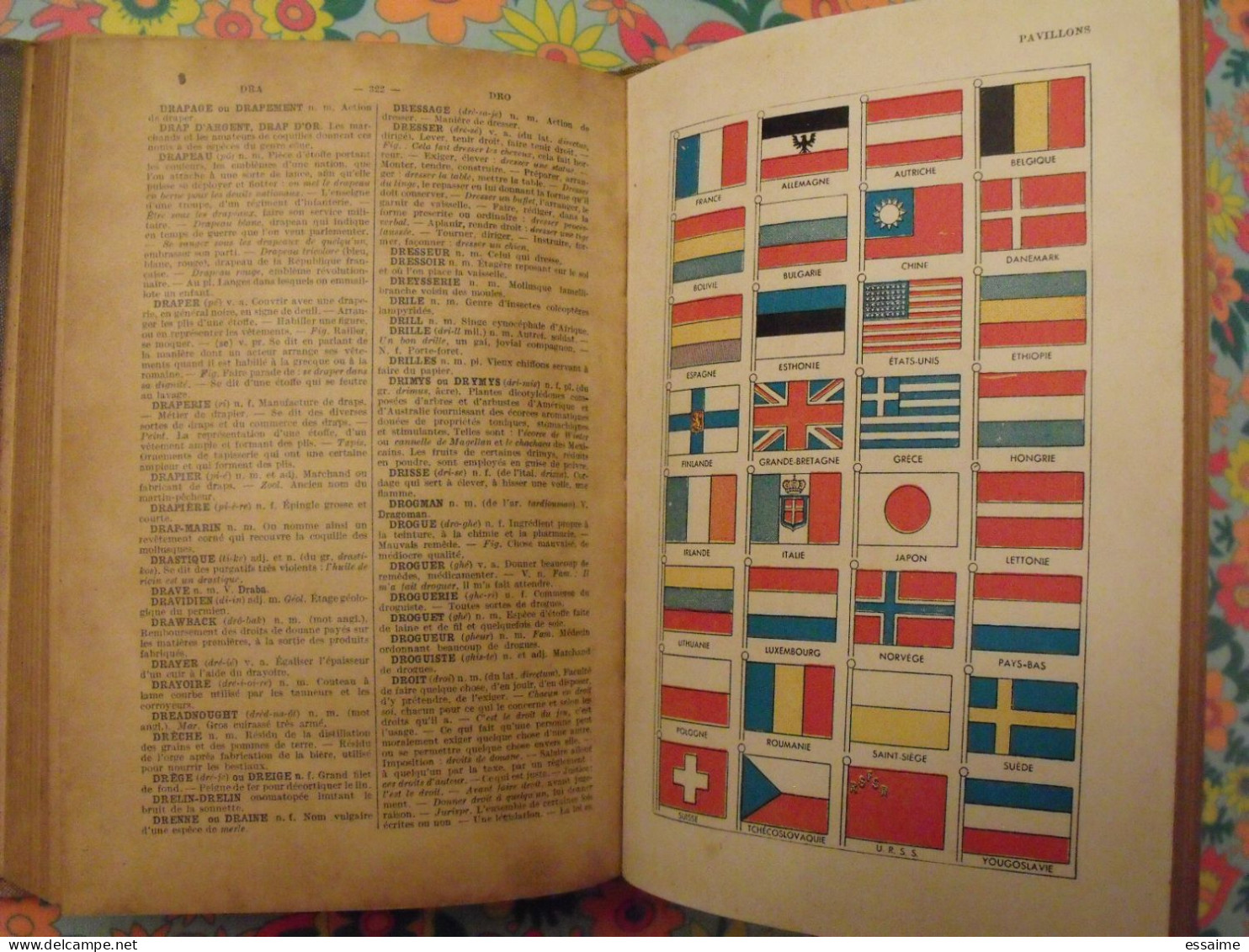 Nouveau Dictionnaire Illustré Simon. 1937. 100 Dessins 12 Tableaux Couleurs 100 Cartes - Dictionnaires