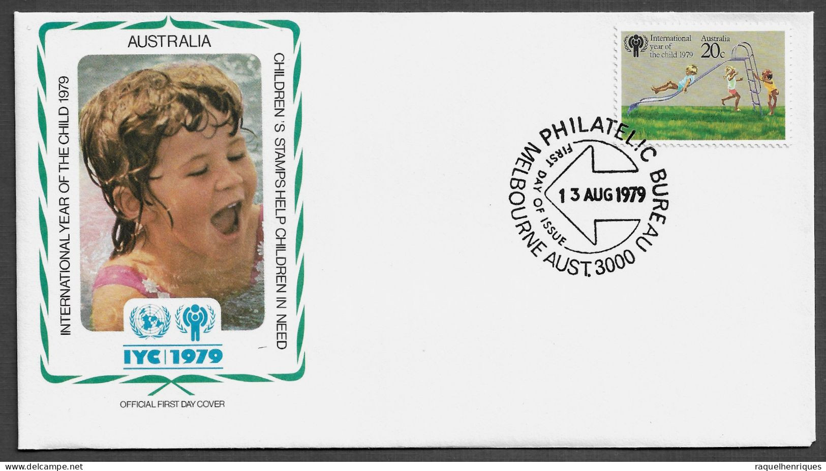 AUSTRALIA FDC COVER - 1979 International Year Of The Child SET FDC (FDC79#07) - Lettres & Documents