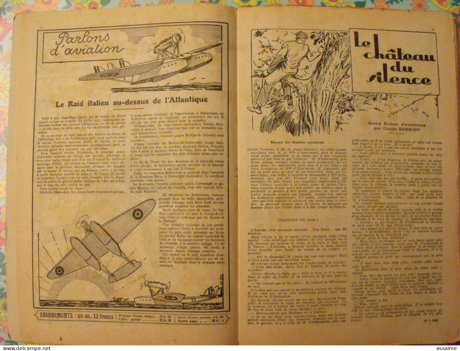 Pierrot Reliure De 52 N° De 1934. N°1 à 52.  Pitche, Costo Marijac Jeanjean Aviation Le Rallic Dot Bourdin Cuvillier - Pierrot