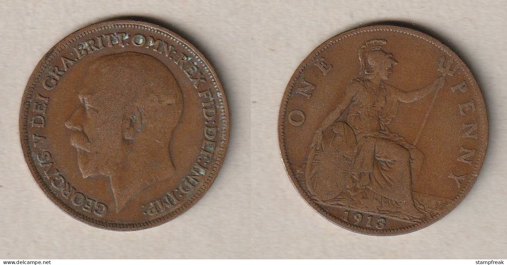 01929) Grossbritannien, 1 Penny 1913, George V - Otros & Sin Clasificación