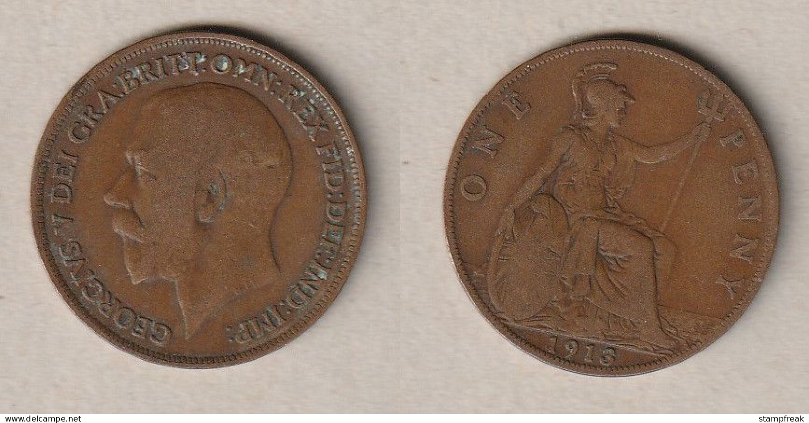 01929) Grossbritannien, 1 Penny 1913, George V - Autres & Non Classés