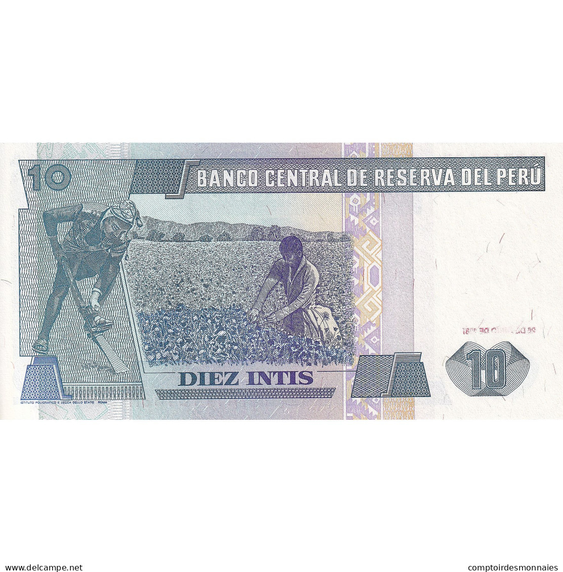 Pérou, 10 Intis, 1987-06-26, KM:129, NEUF - Peru