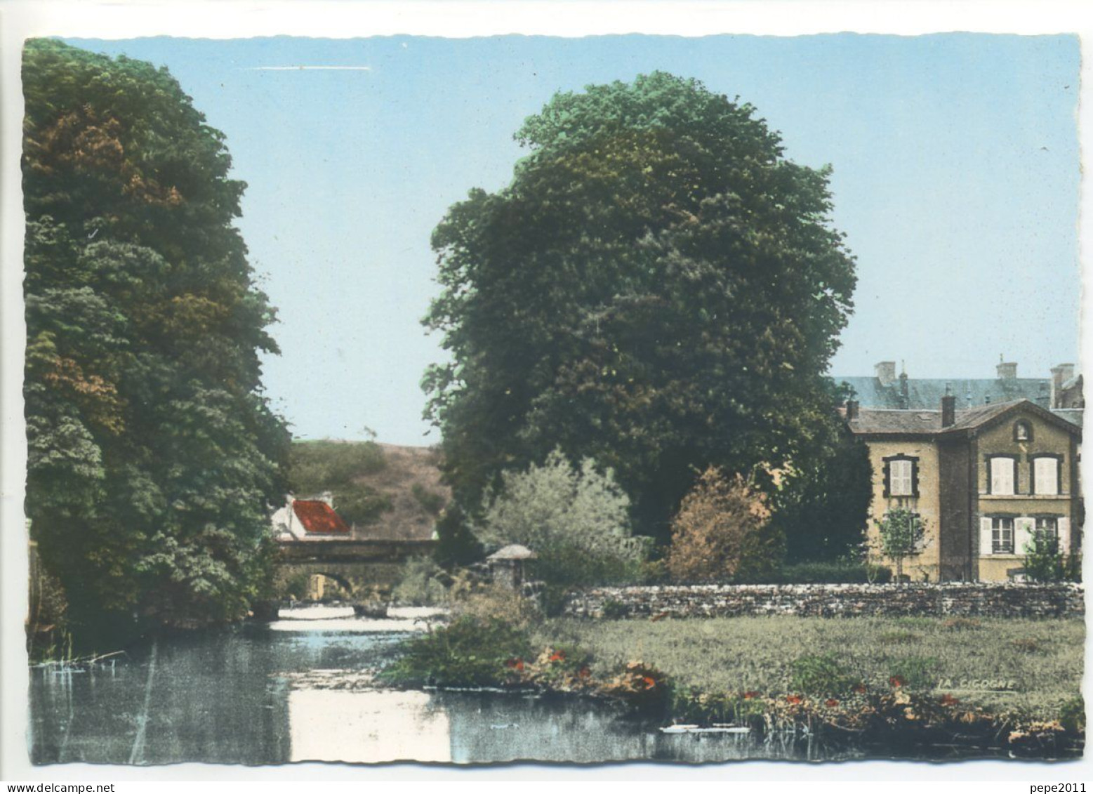 CPSM 58 Nièvre - CHÂTILLON En BAZOIS - Pont Et Villa Sur L'Aron - Chatillon En Bazois