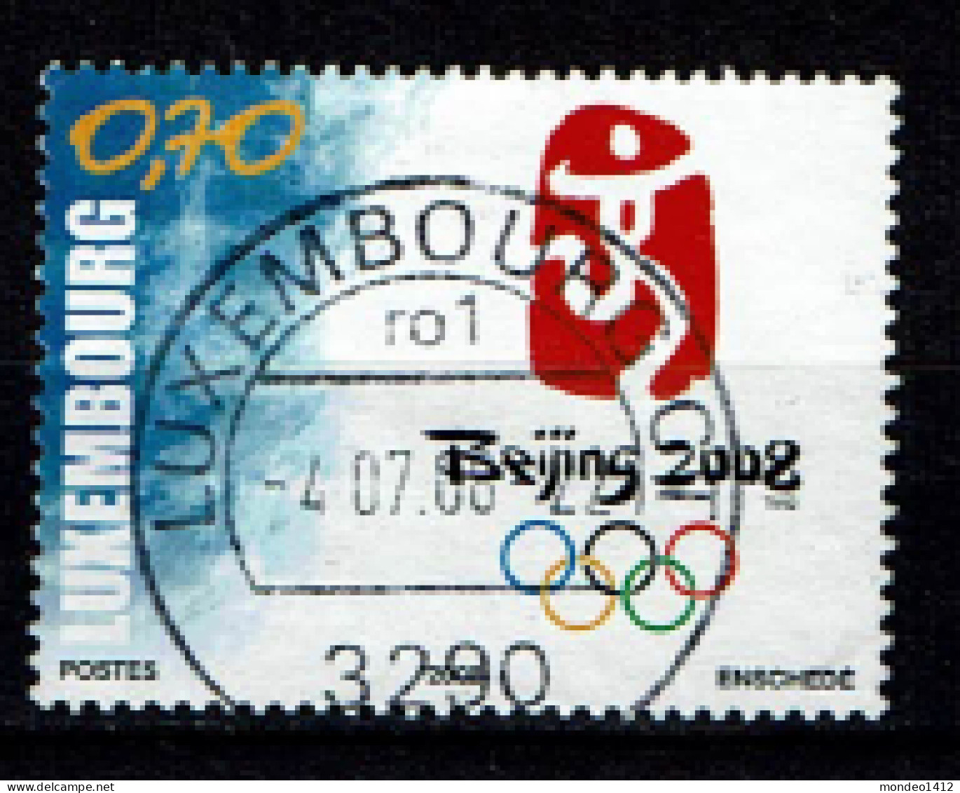 Luxembourg 2008 - YT 1733 - Beijing Olympics, Jeux Olympiques à Pékin, Olympische Sommerspiele, Peking - Usati