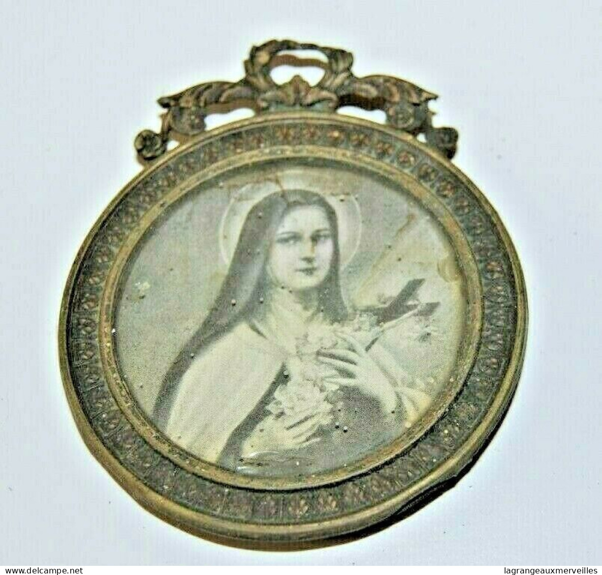 C243 Ancien Porte Photo Miniature - Décor Louis XVI - France - Arte Contemporanea