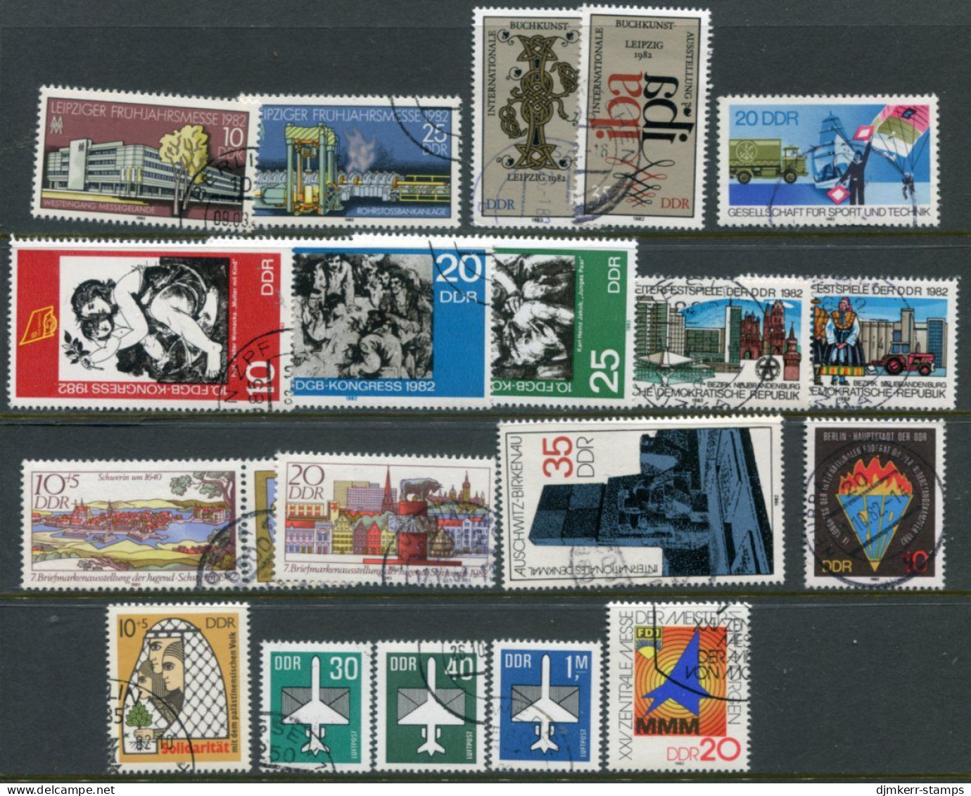 DDR 1982 Eleven Commemoratiove Issues  Used - Used Stamps