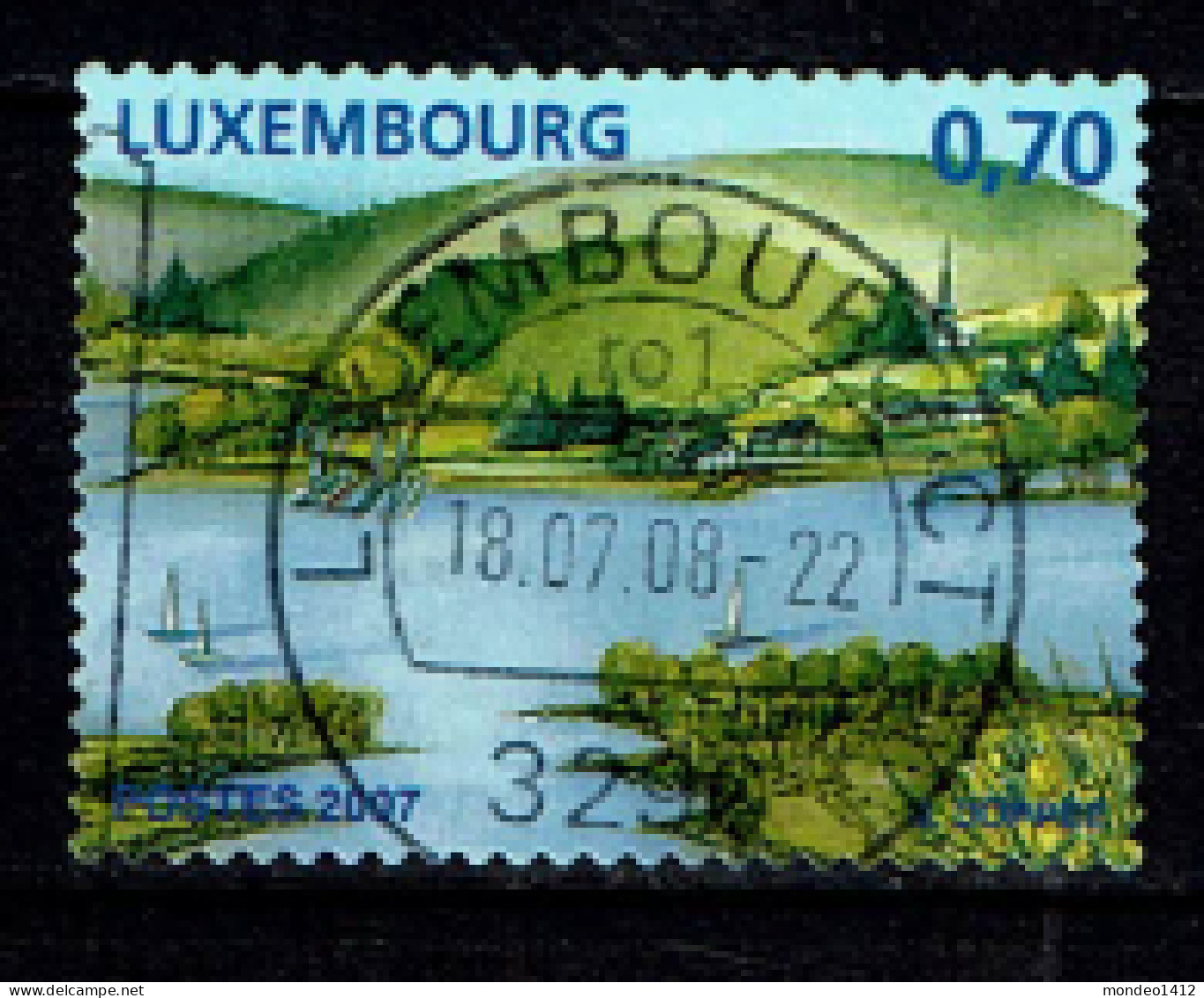 Luxembourg 2007 - YT 1719 - Le Lac De La Haute-Sûre - Autoadhésifs - Gebraucht