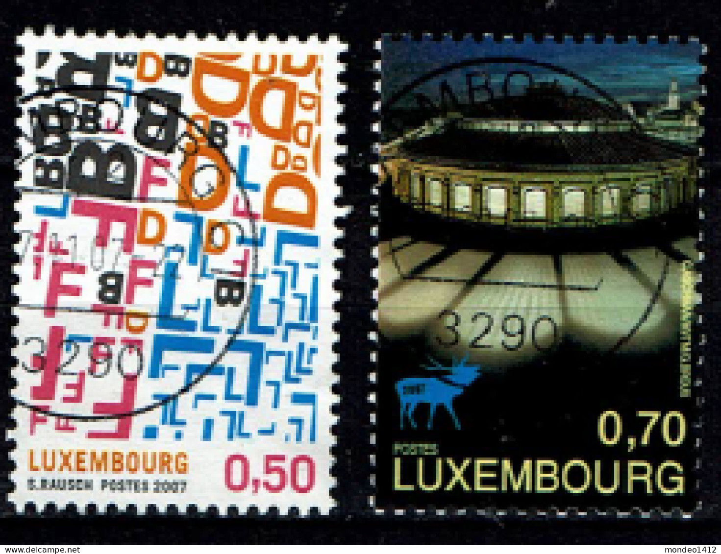 Luxembourg 2007 - YT 1712/1713 - Cultural Capital, Joint Issue Belgium - Used Stamps