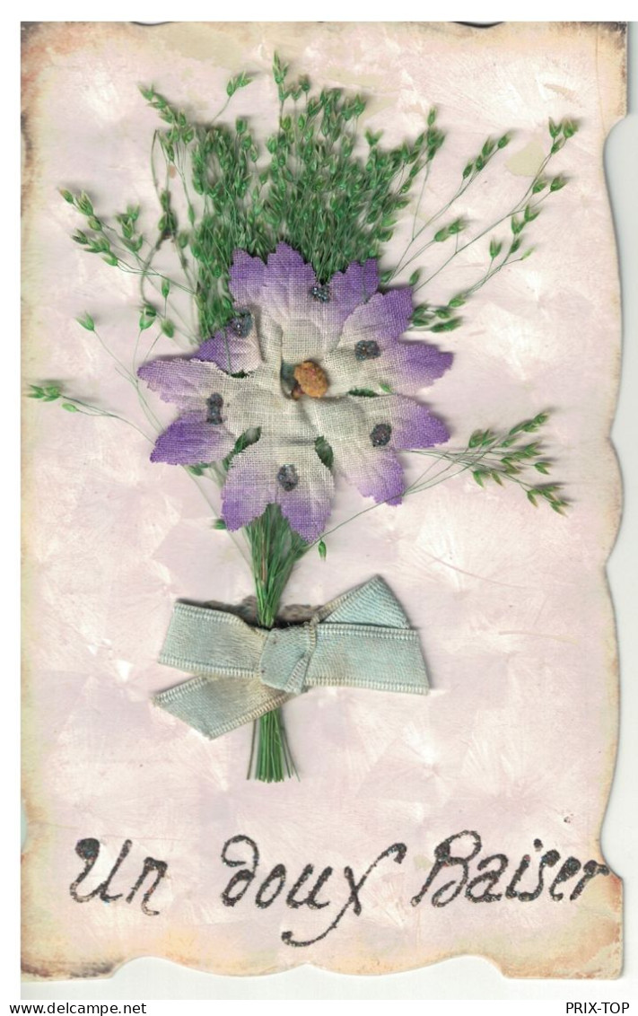 TP 53 S/CP Fantaisie Fleur En Soie (un Doux Baiser) Obl. Ambulant LIEGE-ERQUELINNES 2 9/5/1907 - Ambulants