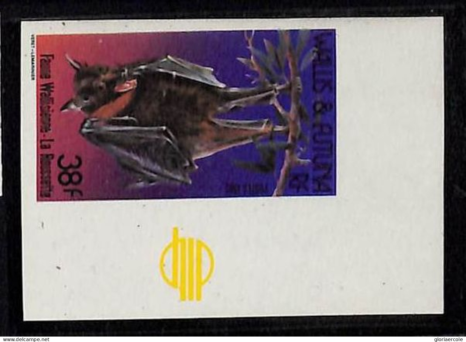 ZA0123b - WALLIS Et FUTUNA - IMPERF Stamp  - ANIMALS Bat 1985 - Chauve-souris