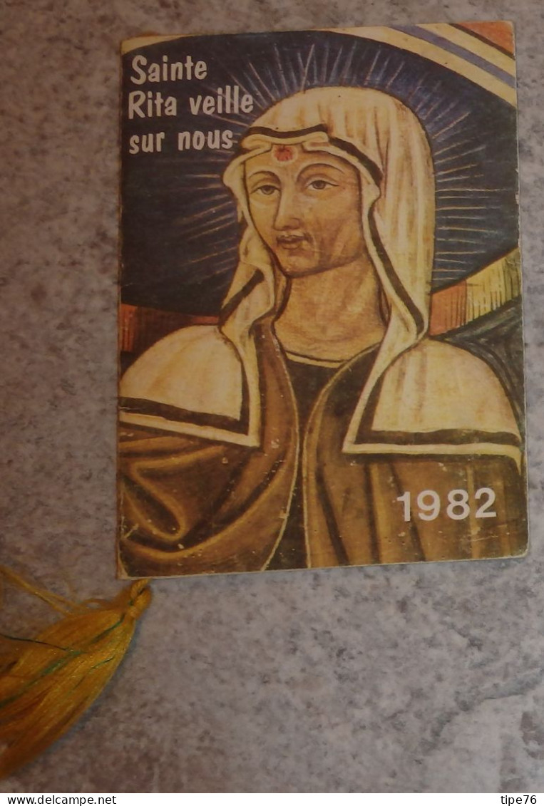 Petit Calendrier Poche Livret 1982 Sainte Rita - 12 Pages - Small : 1981-90