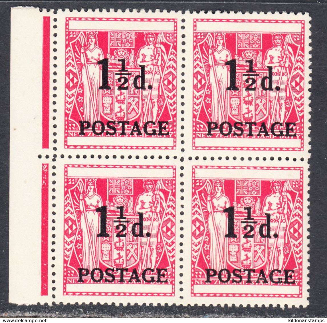 New Zealand 1948 Mint No Hinge, Block, Sc# 273, SG , Mi - Ongebruikt