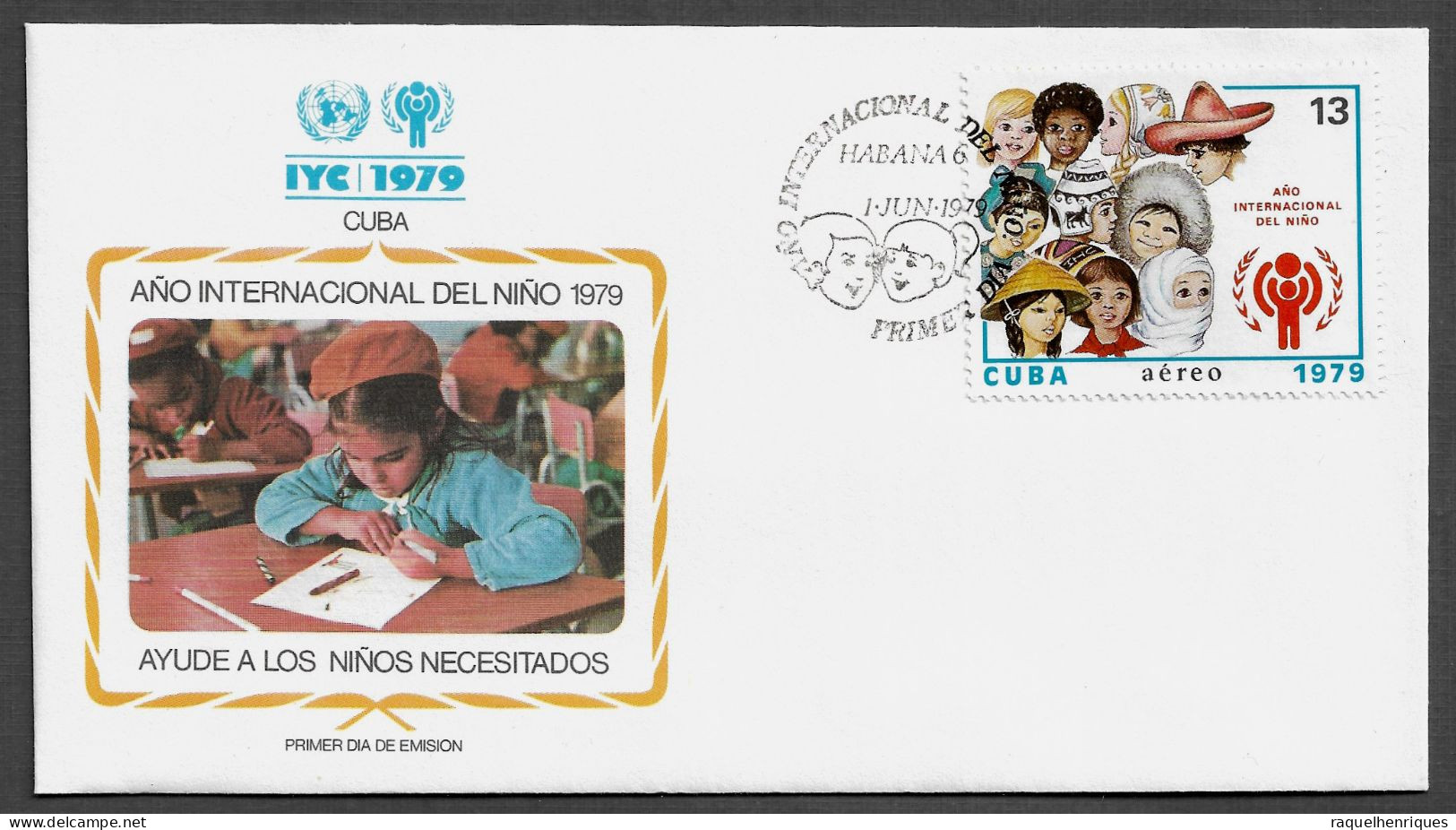 CUBA FDC COVER - 1979 International Year Of The Child SET FDC (FDC79#07) - Lettres & Documents