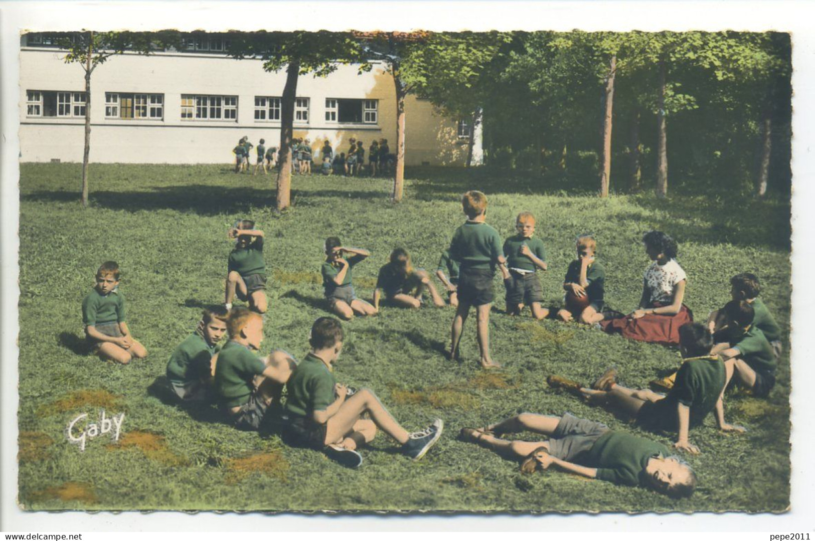 CPA 62 OYE PLAGE (Pas De Calais) - Centre De Vacances "PORT JOIE" - Jeux De Plein Air... Animation, Enfants -Peu Commune - Oye Plage