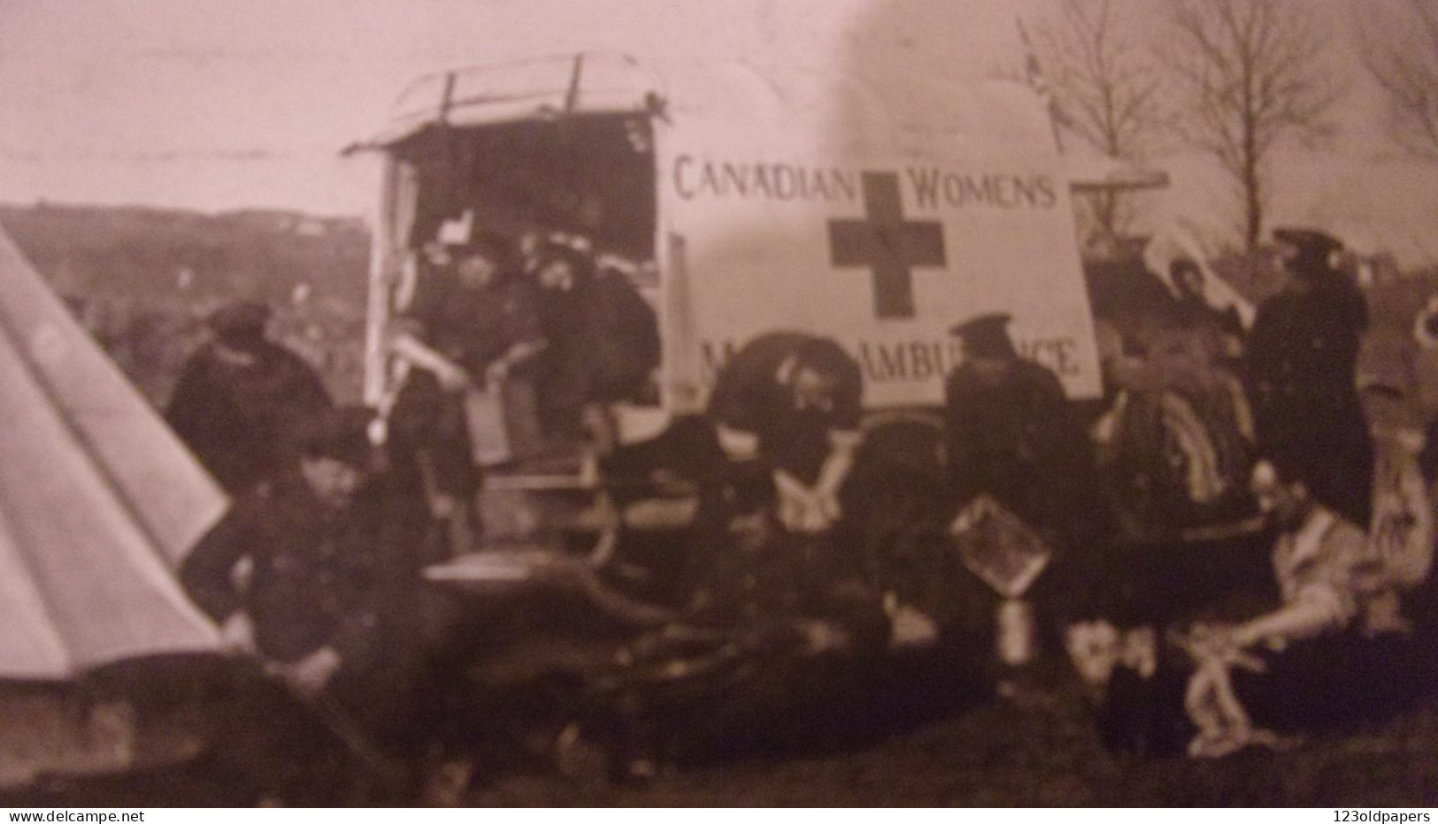 Santé - Guerre 1914 - Ambulance De La Croix Rouge Canadienne - Canadian Red Cross In France (Canadian Women's) - Croce Rossa