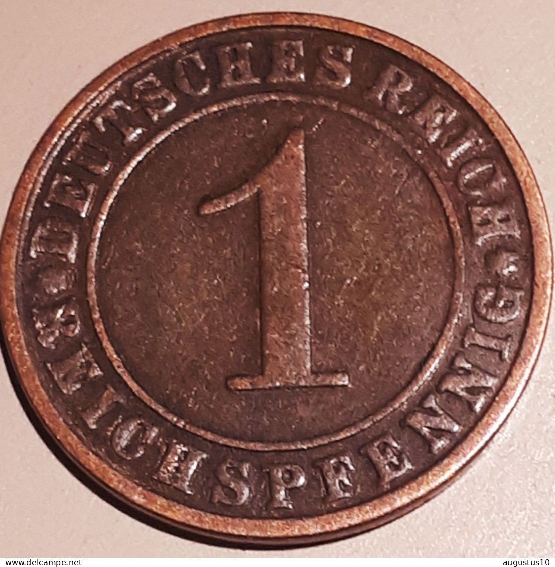 DUITSLAND : 1 REICHSPFENNIG 1925 J KM 37 XF - 1 Renten- & 1 Reichspfennig